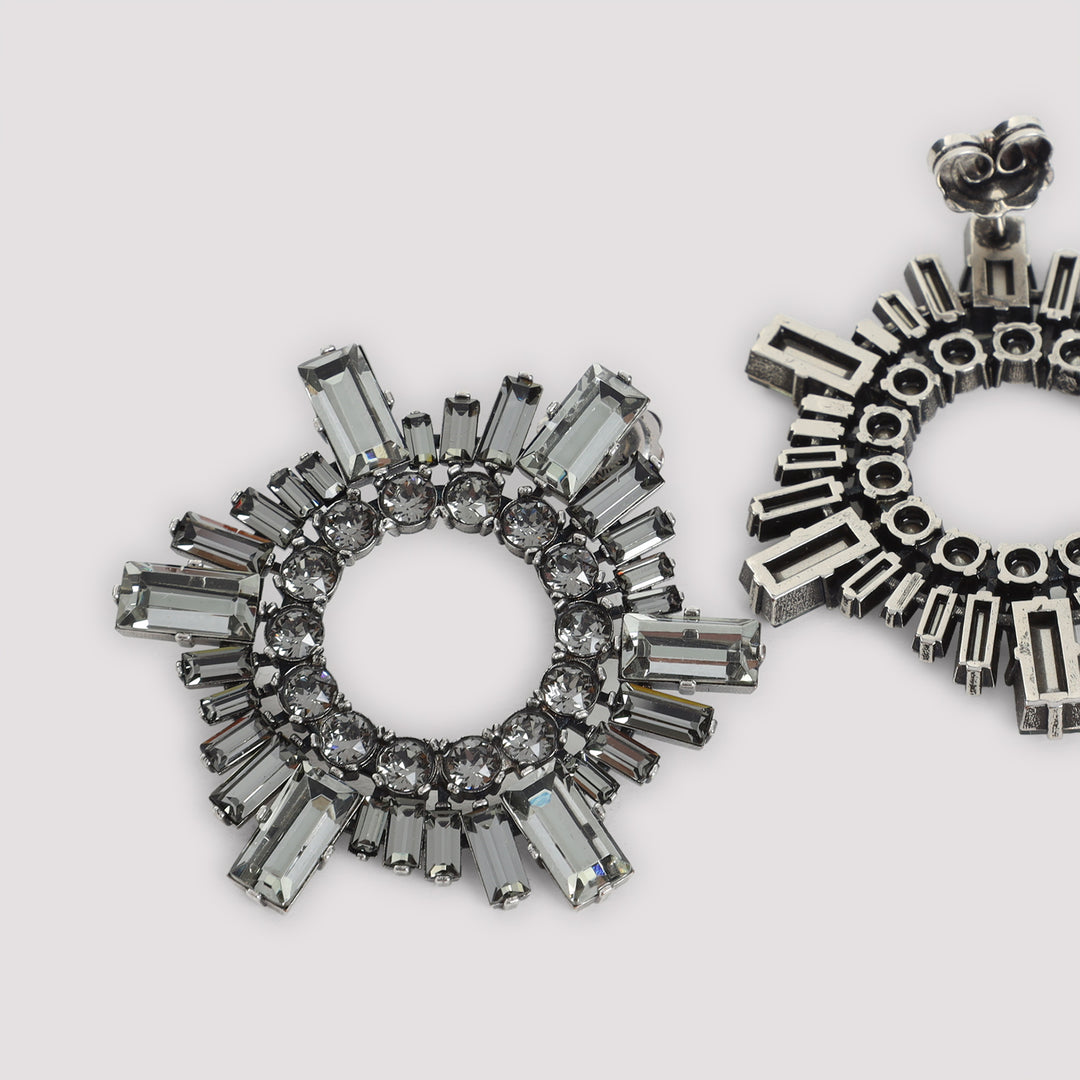 Amina Muaddi Earrings - Nero | 6b63127e59275a0241bac71b7b156c88c4438dcb