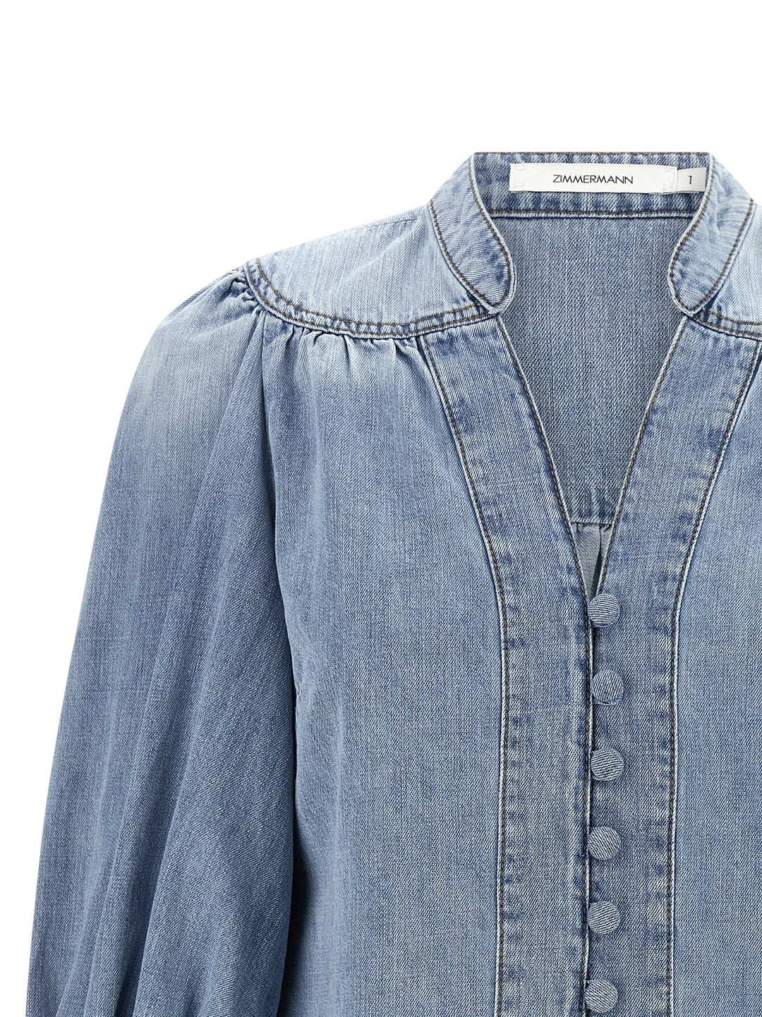 Zimmermann Lucky Camicie - Celeste | 34f7eb8a48f92da98c0716aaf2c3c1a852e91414
