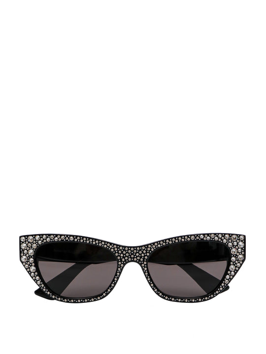 Acetate Sunglasses With Rhinestones Detail