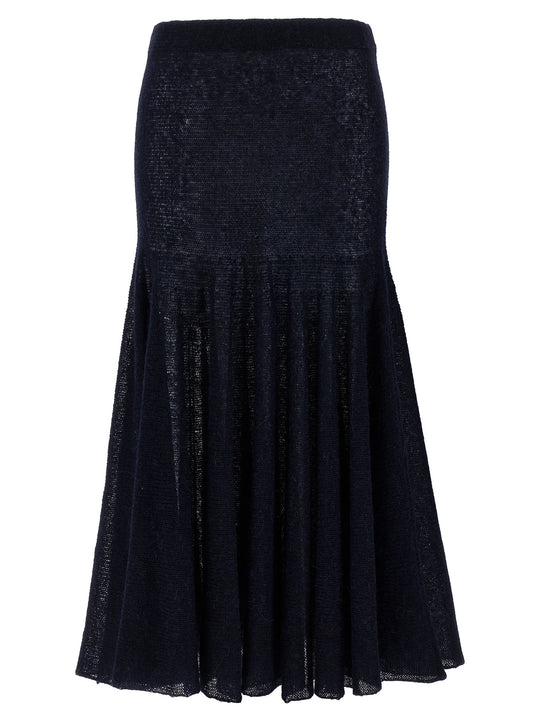 Pf25 Knitwear 16 Skirt Gonne Blu