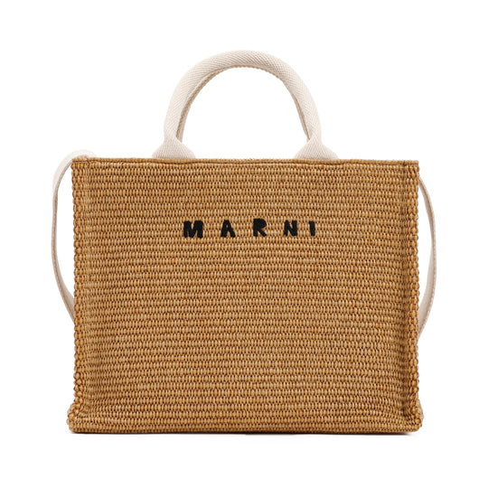 Raffia East-West Tote Bag