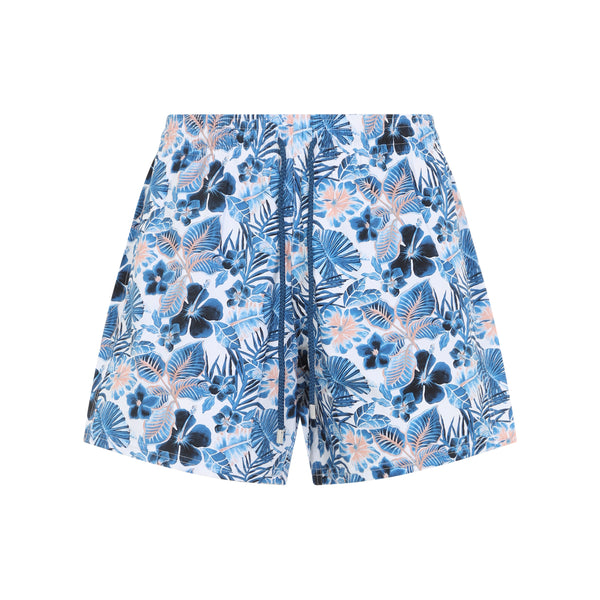 White Island Flowers Polyamide Swim Shorts