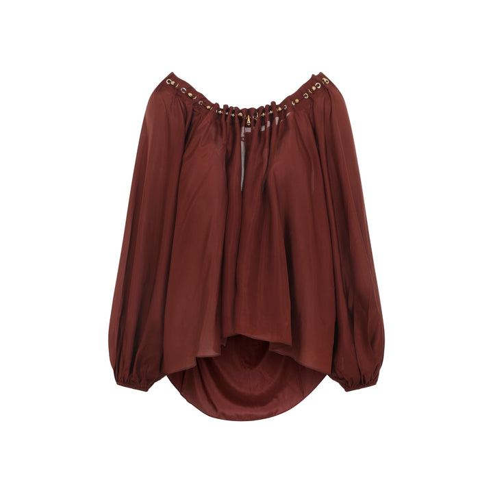Zimmermann Blouse - Rosso | a099c502f41aca6e98dca56fd851968b27085287