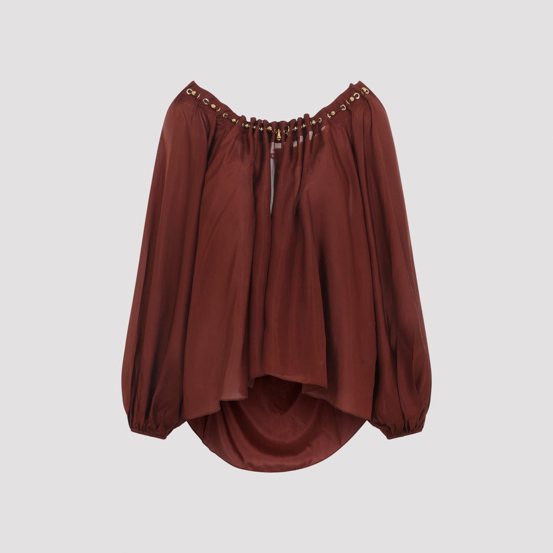 Zimmermann Blouse - Rosso | 56547f128097966559d56526446e0b14fc8b7828