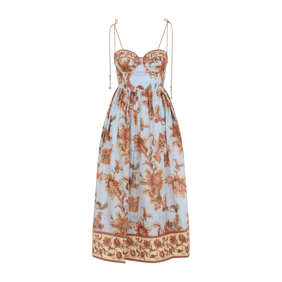 Zimmermann Midi dresses - Blu | 82fcd54d23a9ae65f43fec9eb2d64c91c7397674