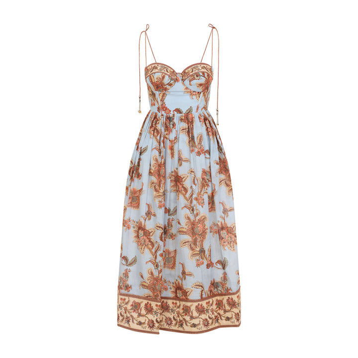 Zimmermann Midi dresses - Blu | 82fcd54d23a9ae65f43fec9eb2d64c91c7397674