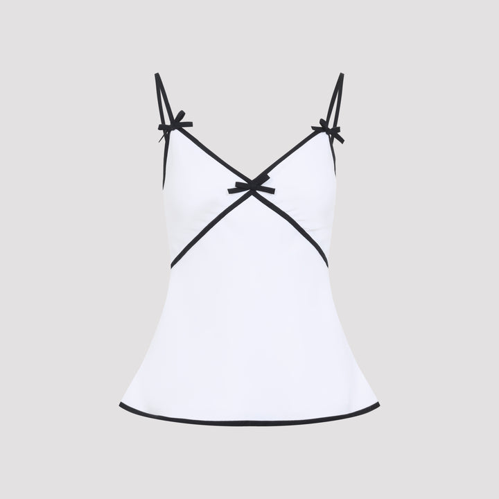 Moschino Top - Bianco | 027833d491e65584df7042b4f0036fb1771d8015