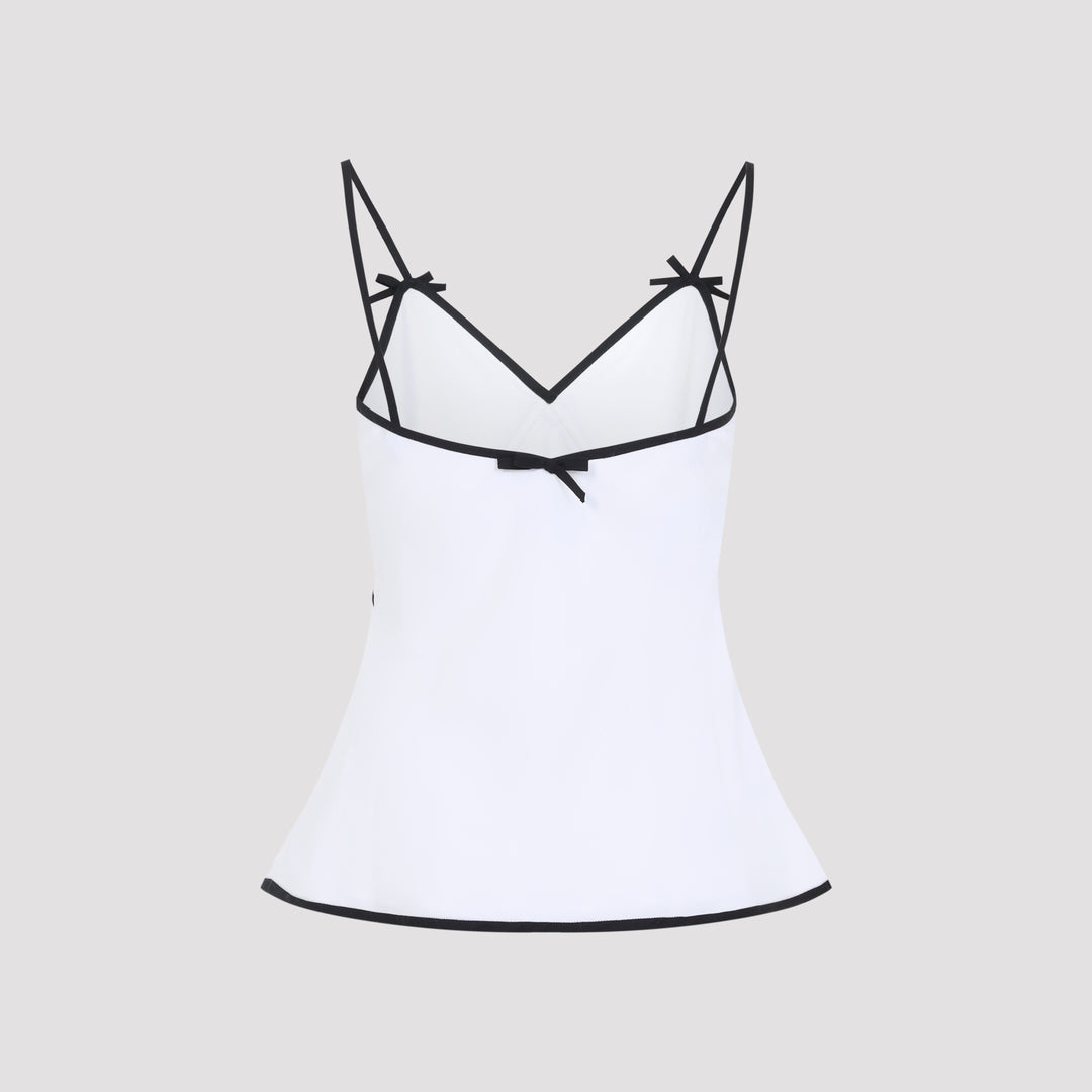 Moschino Top - Bianco | 52697acca8e8b4a08f986071f60a540555fbc00f