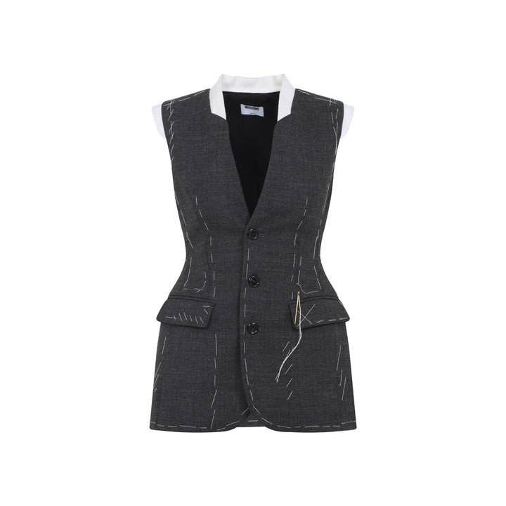 Moschino Gilet - Grey | 2b0286372681c443ec48b7f665ba55b8fa353bd0