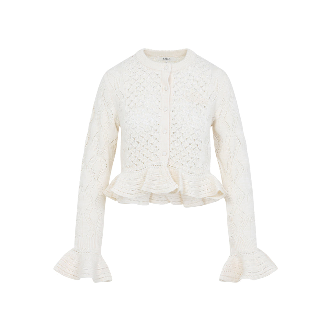 Chloe Cardigan - Bianco | 63f97316824a29b270682bcd3f0d8dac58e78eed