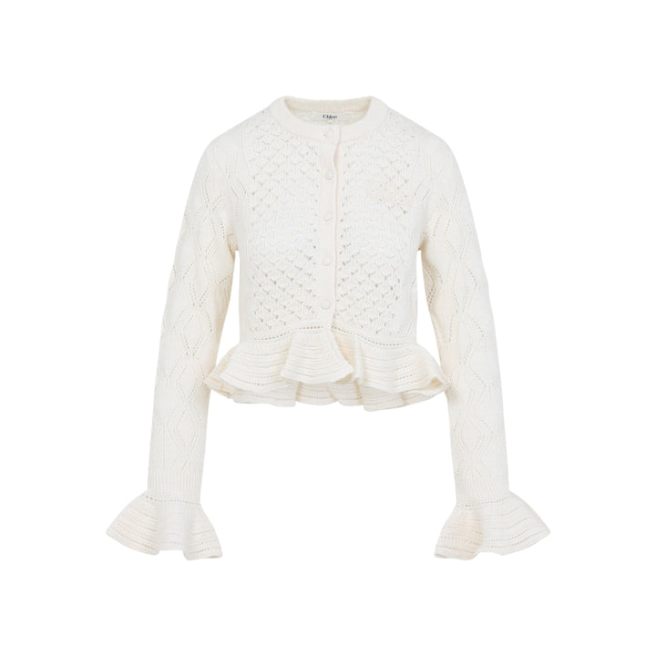 Chloe Cardigan - Bianco | 63f97316824a29b270682bcd3f0d8dac58e78eed