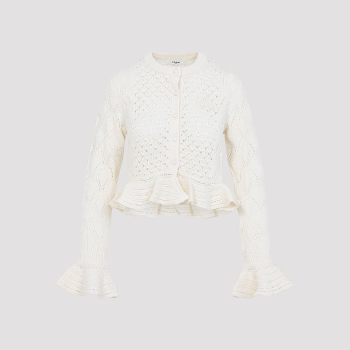Chloe Cardigan - Bianco | 1a0f89de23b7bf929003e0cfd146865524204192