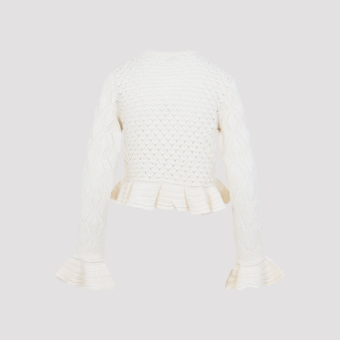 Chloe Cardigan - Bianco | f3b70ecede1810476b88e31fd9c334e095133ef8