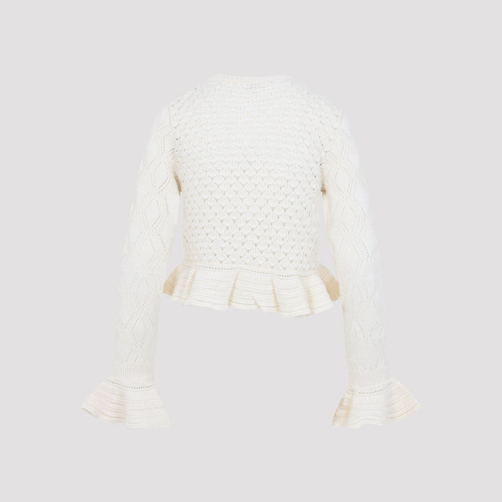 Chloe Cardigan - Bianco | f3b70ecede1810476b88e31fd9c334e095133ef8