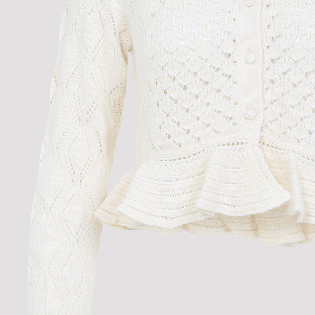 Chloe Cardigan - Bianco | 15fd031f9ccf9a1990c8ba122586aaae040809a6