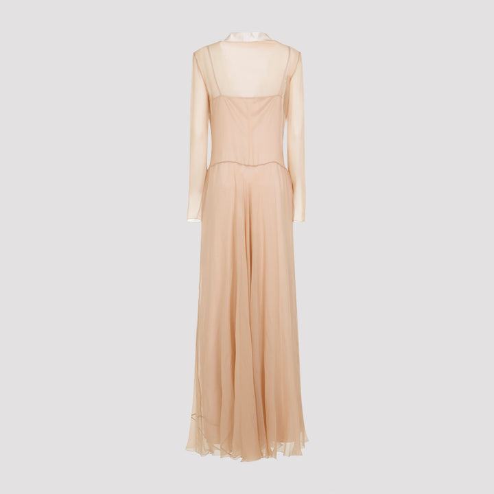 Alberta Ferretti Long dresses - Nude & Neutrals | 45893949a2b59df180cf6a8d617d998799725998