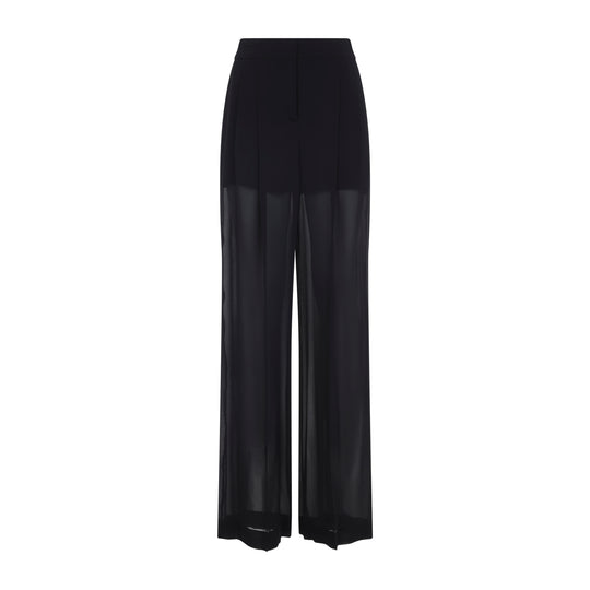Black Silk Georgette Pants