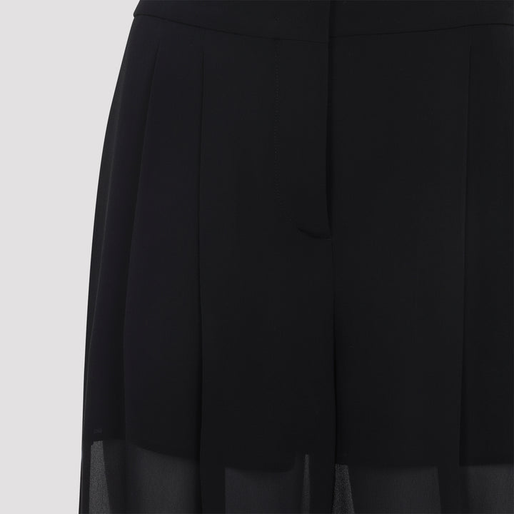 Alberta Ferretti Regular & straight leg - Nero | 016b827c3957e0d9f60359294b4b1552228345b0