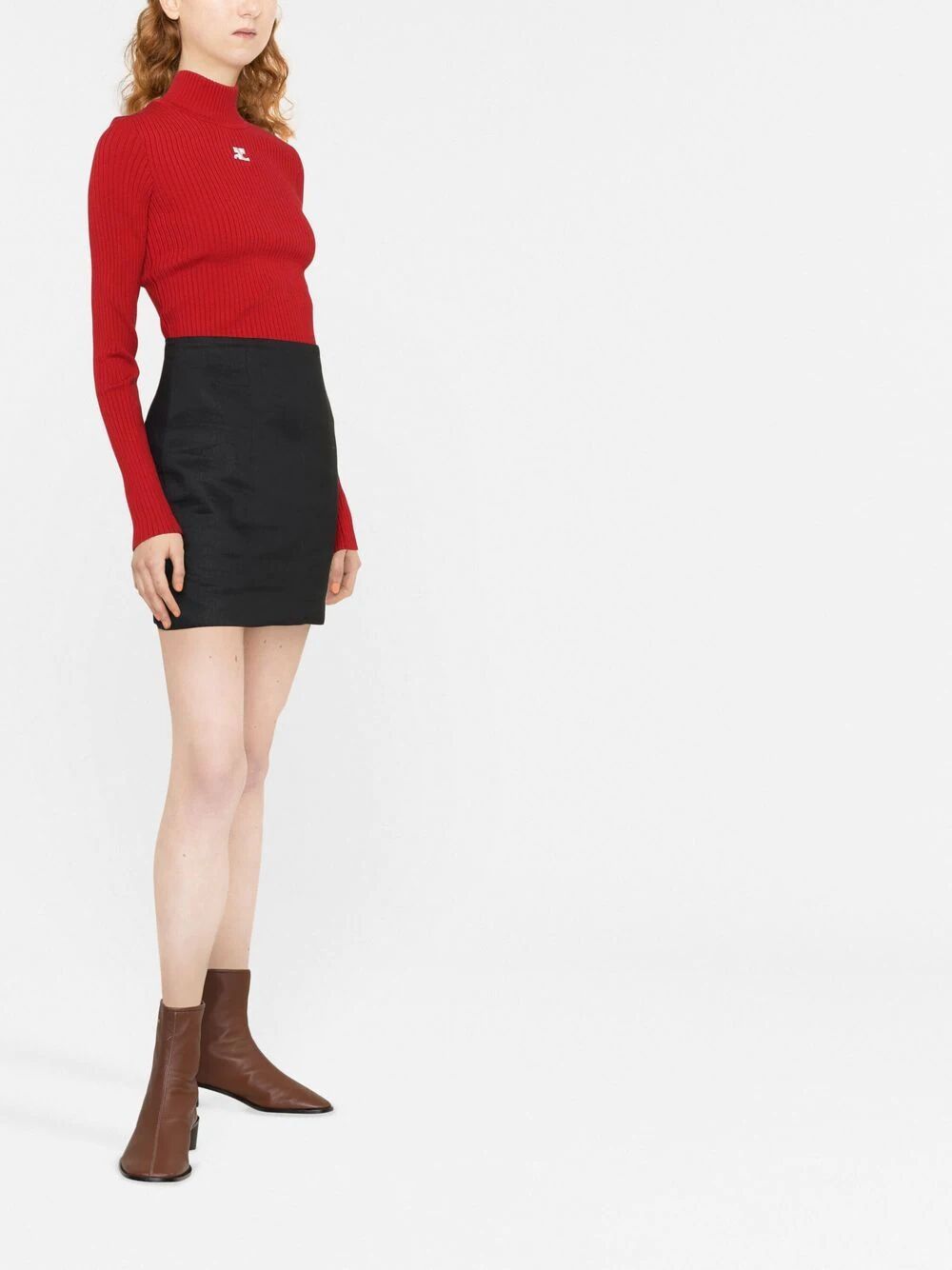 Courreges Turtle neck - Rosso | 0d7025136899afd3d130b25a890236c4bddd17b2