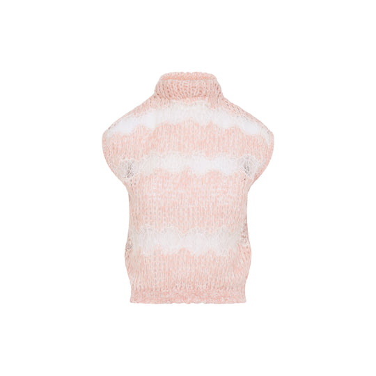 Pink Virgin Wool Top