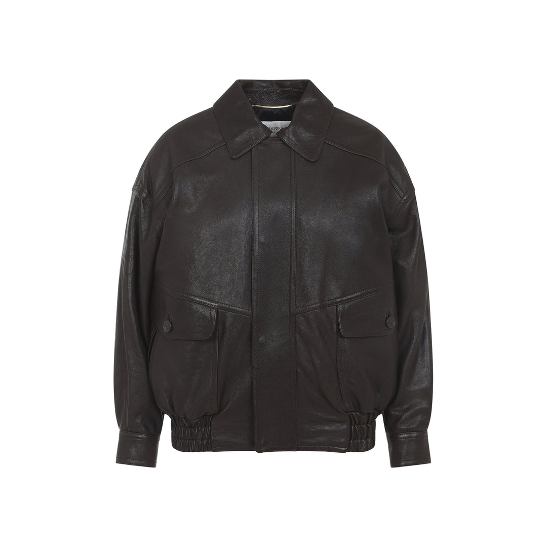 Saint Laurent Bomber jackets - Marrone | 015b5984345f9263888259751896b6c56f3b560f