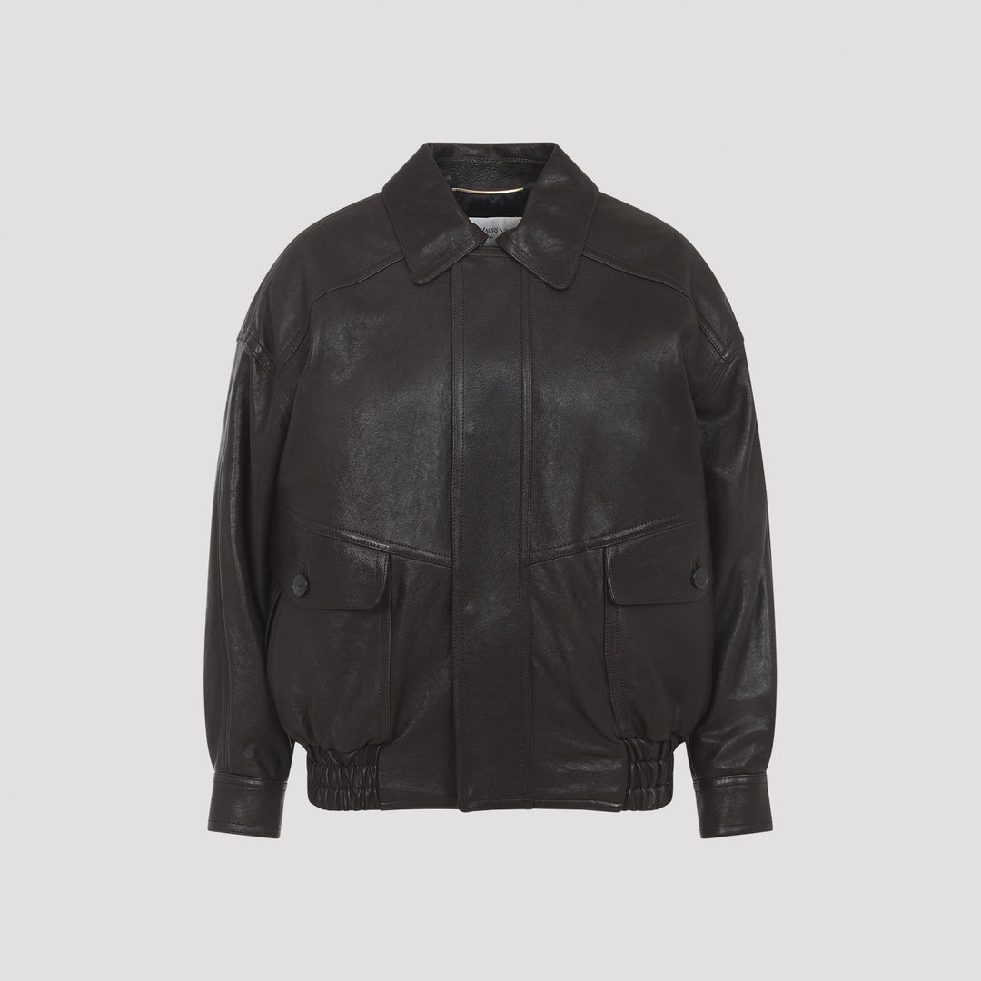 Saint Laurent Bomber jackets - Marrone | cddcbc9f62e2a763404056e163700befbc17df44