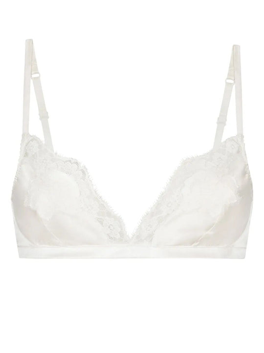 Reggiseno Soft Cup In Raso Con Pizzo