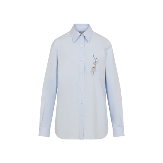 Fantasy Blue Cotton Shirt