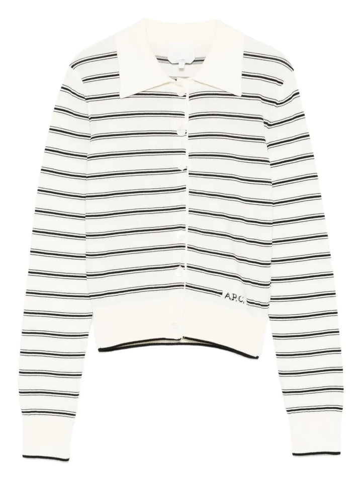 A.P.C. Cardigan - Bianco | df241cf879f122d445001f1dd31a2411a1b55d21