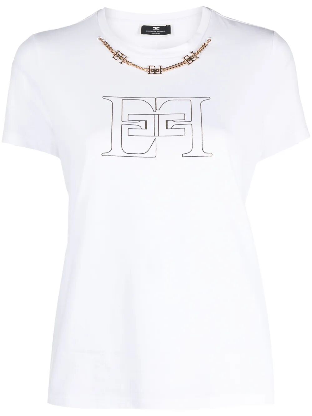 Elisabetta Franchi T-shirts - Bianco | 1d7f6b5d489a8cddf749e4c1ddfec25e2f0f4bd1