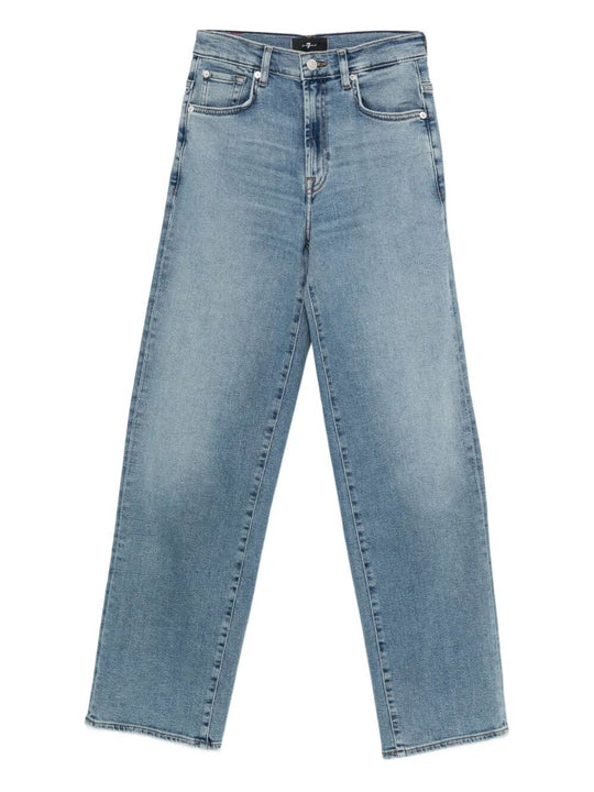 Jeans Stovepipe Oceanstone A Gamba Dritta