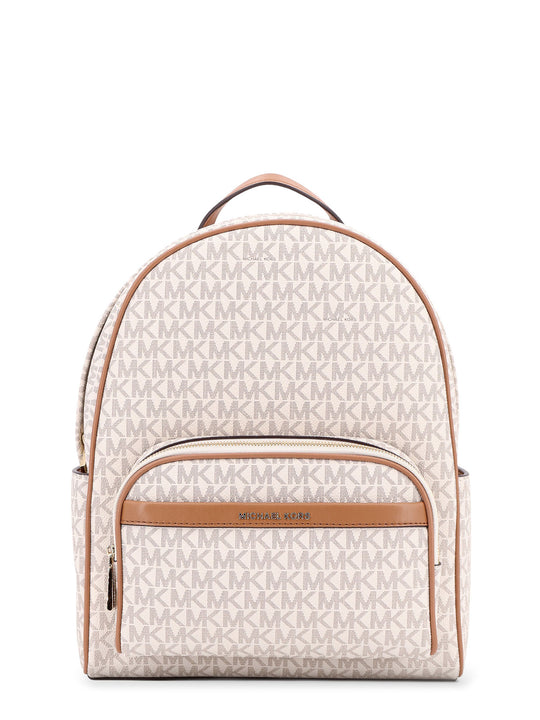 Bex Coated Canvas Backpack With Frontal Logo Patch
