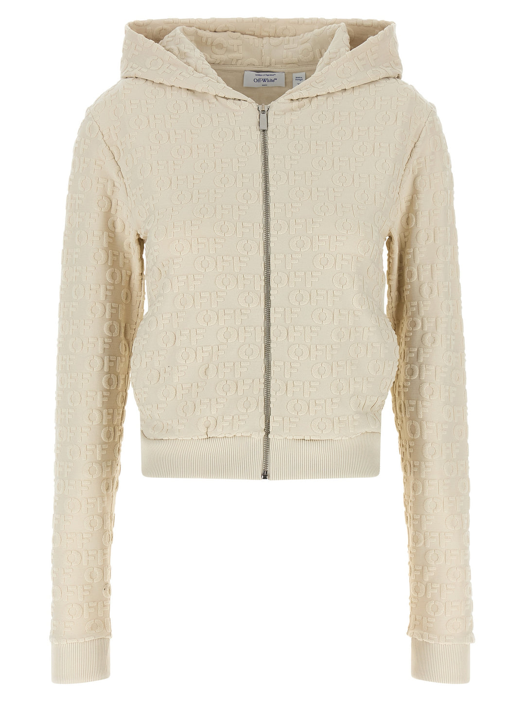 Off-White Terry Off Felpe - Beige | 0de6351fb8a8d84b3cc93e10ccb1c99392b3bd54