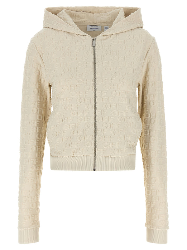 Terry Off Felpe Beige