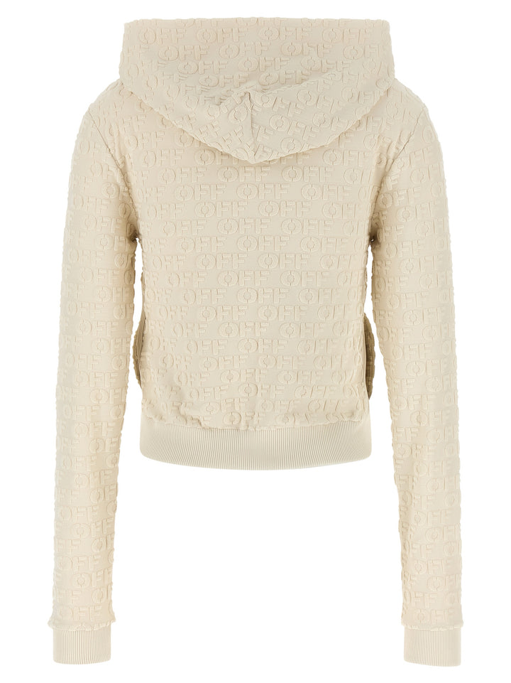 Off-White Terry Off Felpe - Beige | a28a171a16adea8cd2caddffe4974ecdecfe2678