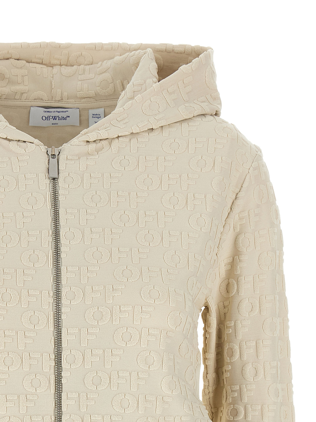 Off-White Terry Off Felpe - Beige | d4f7646c2812e573a05c0db8328fa1a7e0fdfeaa