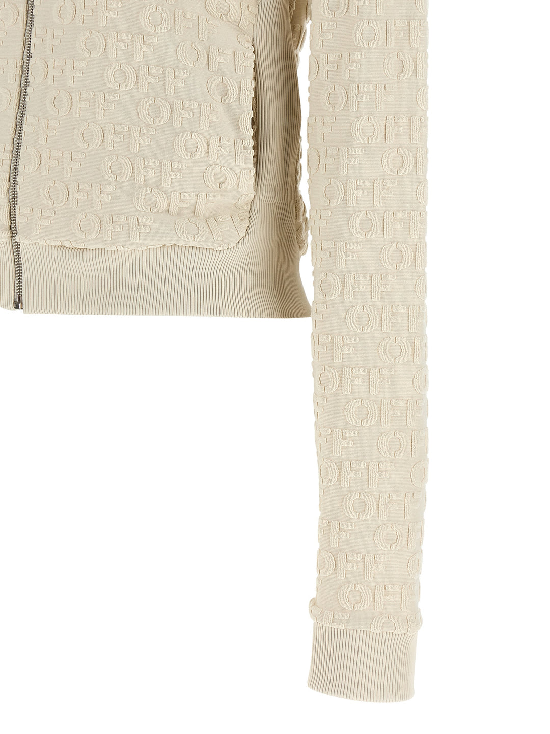 Off-White Terry Off Felpe - Beige | 69d590677a933ea5080678cdbb47b88fe5964299