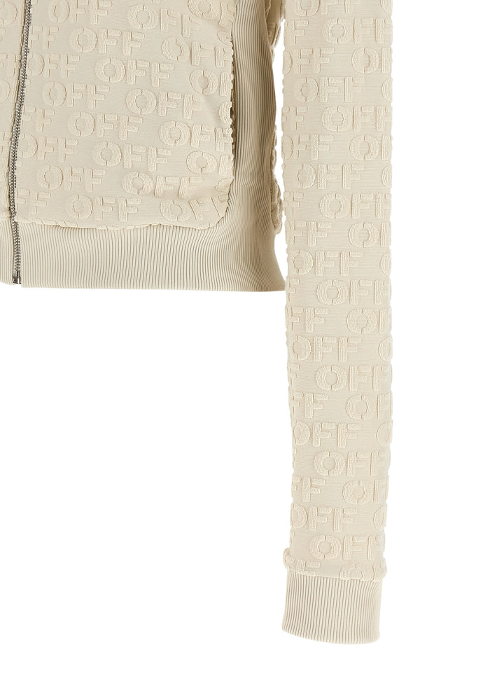 Off-White Terry Off Felpe - Beige | 69d590677a933ea5080678cdbb47b88fe5964299