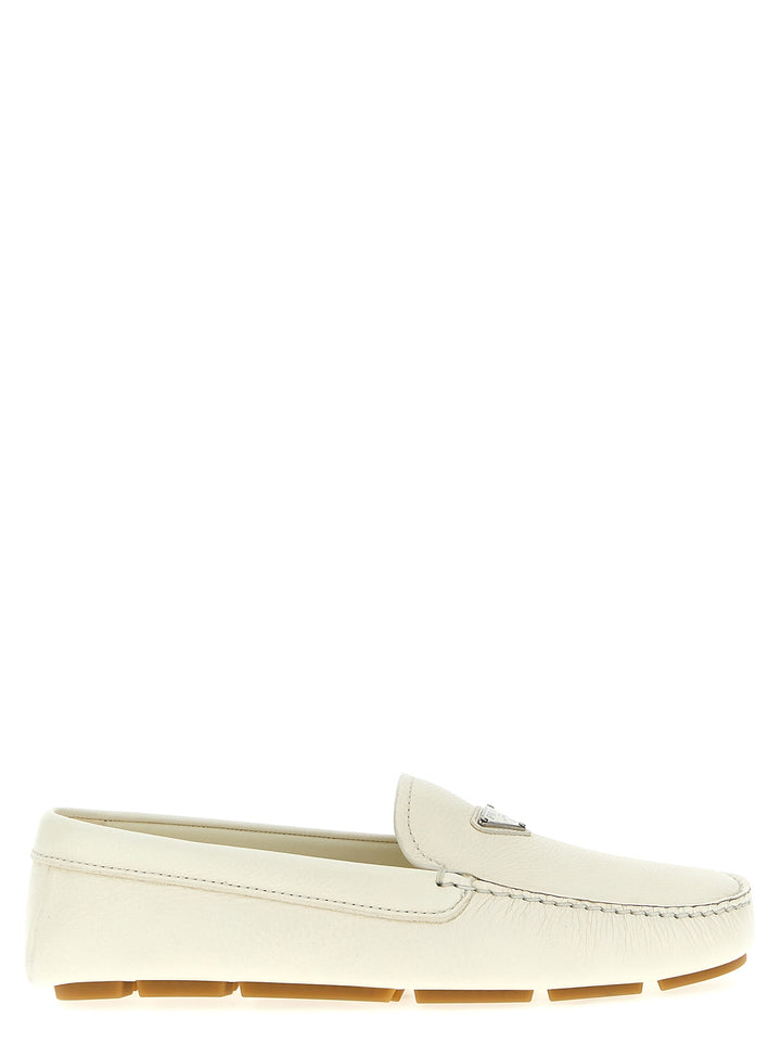 Prada Driver Mocassini - Bianco | 5784c9ee78ac66bb7a8945b2fbb664e8e863bc79