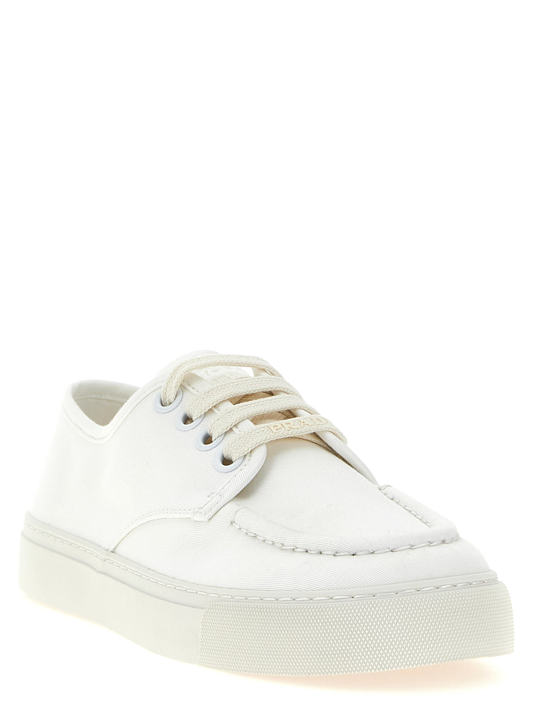 Prada Cotton Sneakers - Bianco | f70fc2d54aeb5d12d86f046d3decaf80b87b57e7