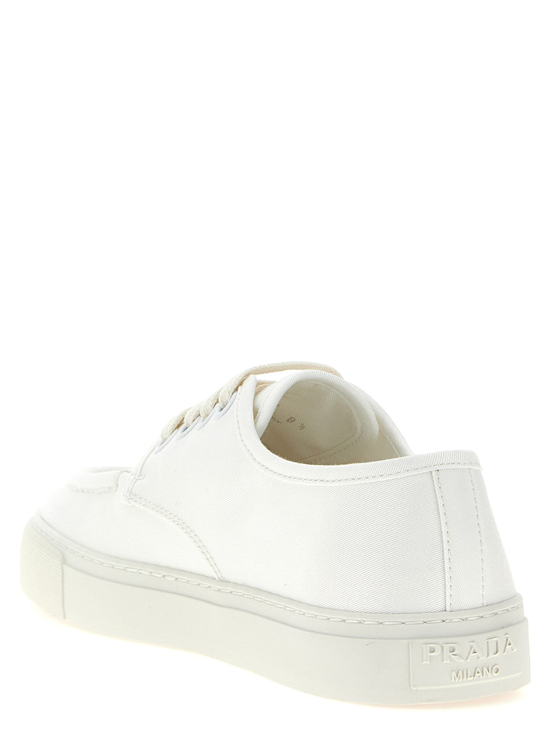 Prada Cotton Sneakers - Bianco | feb77def34cd84b8748a5ed26788012144196fe9