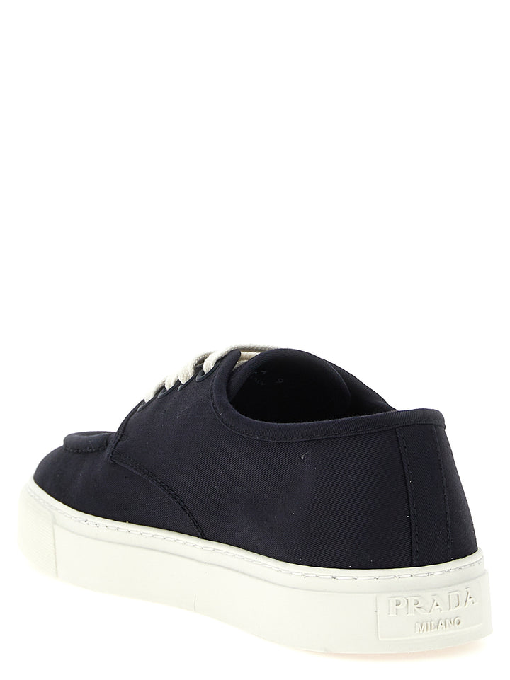 Prada Cotton Sneakers - Blu | 2c39429cb07e67661ae7b8015761b23ac1f6bc31
