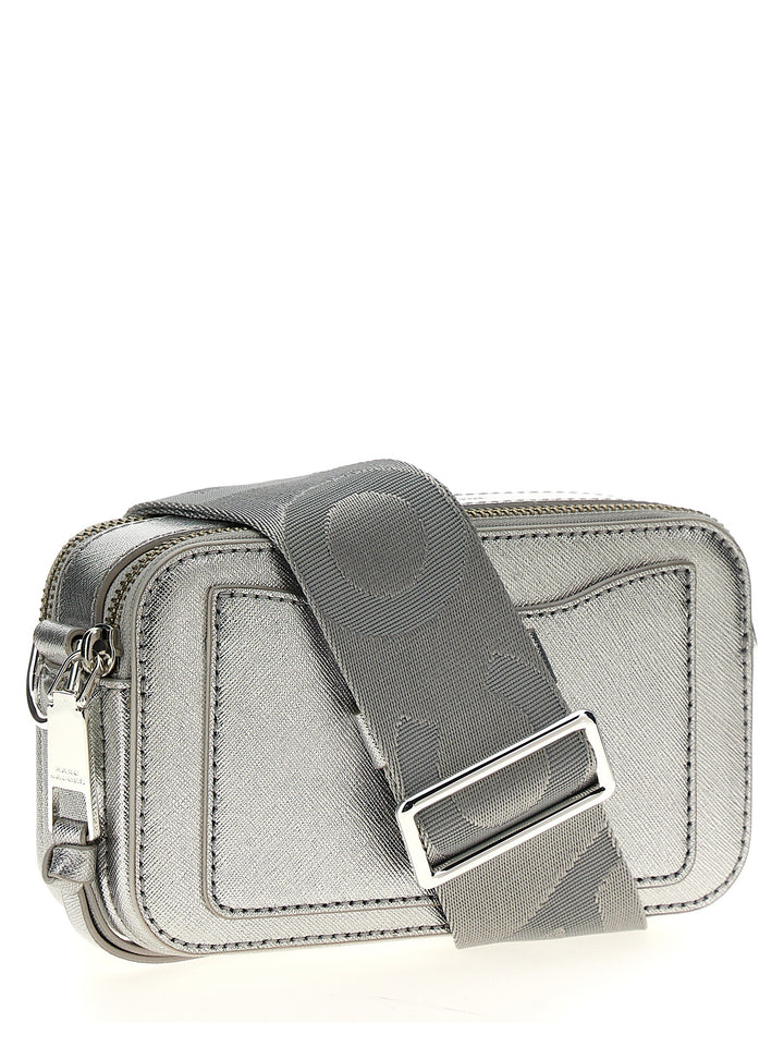 Marc Jacobs The Metallic Snapshot Borse a Tracolla - Silver | eaf3060ea034ac4253f7829070b2fcfdf46adde3