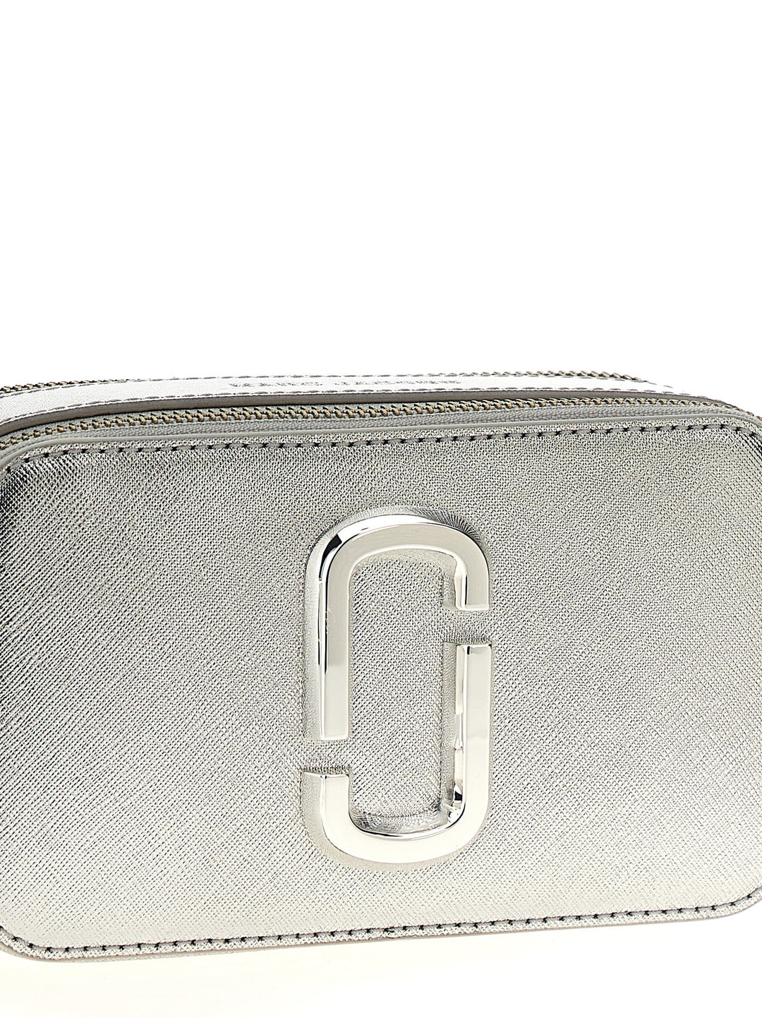 Marc Jacobs The Metallic Snapshot Borse a Tracolla - Silver | 147acc147047abc7504bad820dcaf31fbab374ac