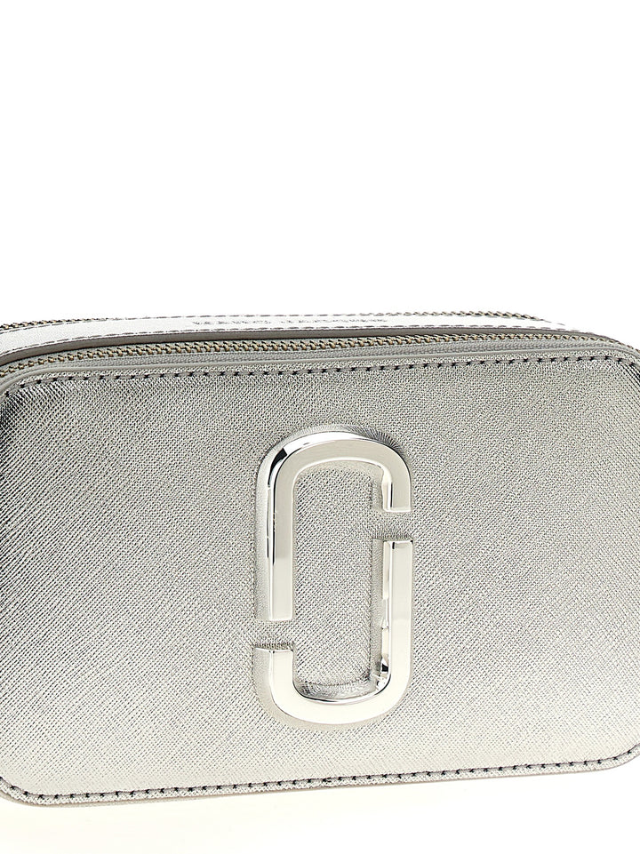 Marc Jacobs The Metallic Snapshot Borse a Tracolla - Silver | 147acc147047abc7504bad820dcaf31fbab374ac
