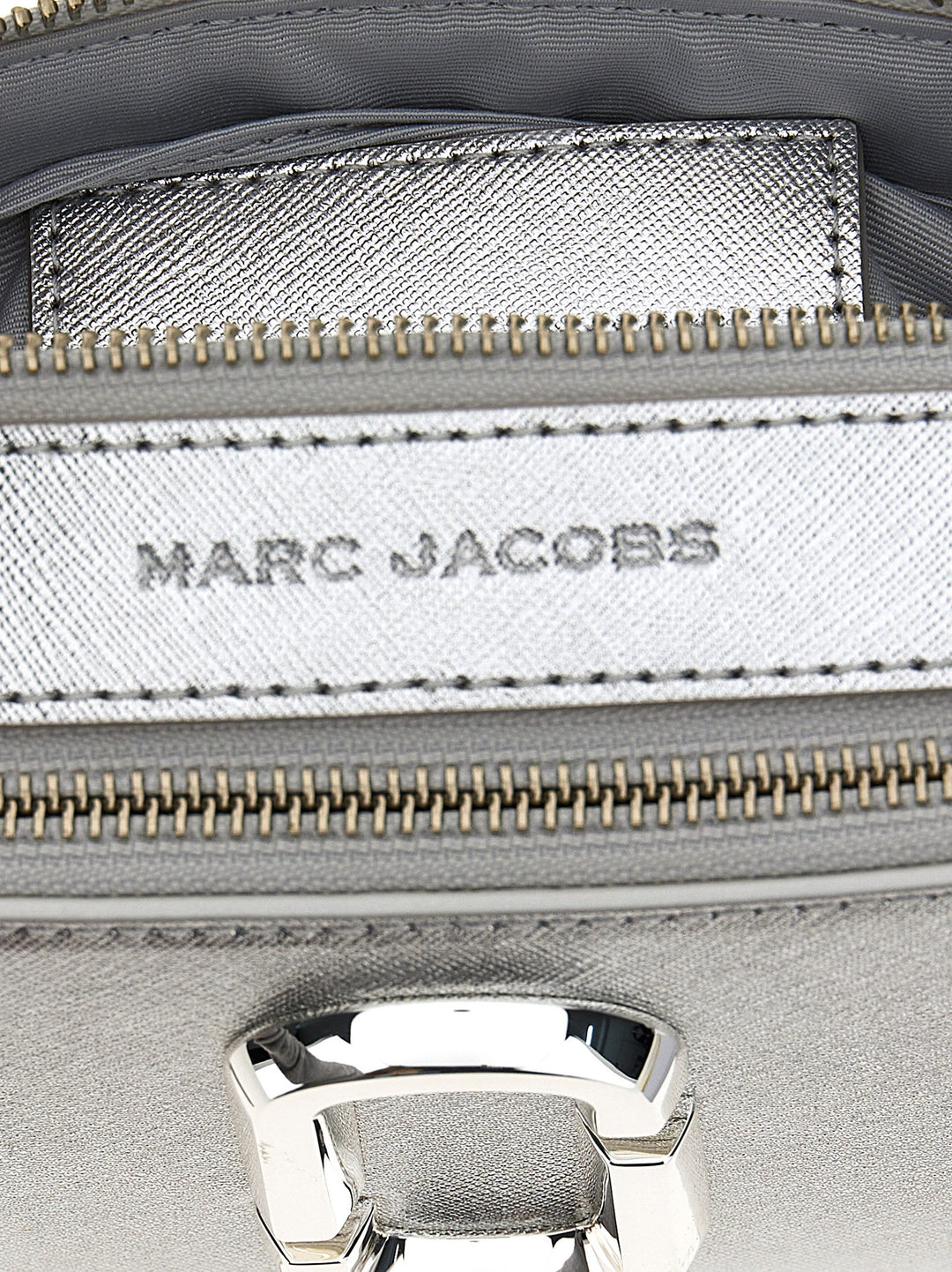 Marc Jacobs The Metallic Snapshot Borse a Tracolla - Silver | f7a1f758d1ec6fe4ad9c6dec5fc3f0b250136504