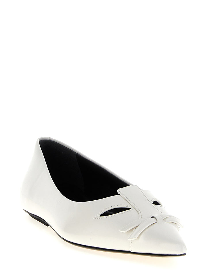 Marc Jacobs The Kat Flat shoes - Bianco | 6bbaa72e346933bef0a7f87889d116e94aa602e7