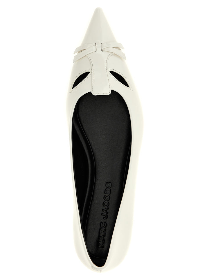 Marc Jacobs The Kat Flat shoes - Bianco | 0b095f7334340b7d291301212594400db3f85228