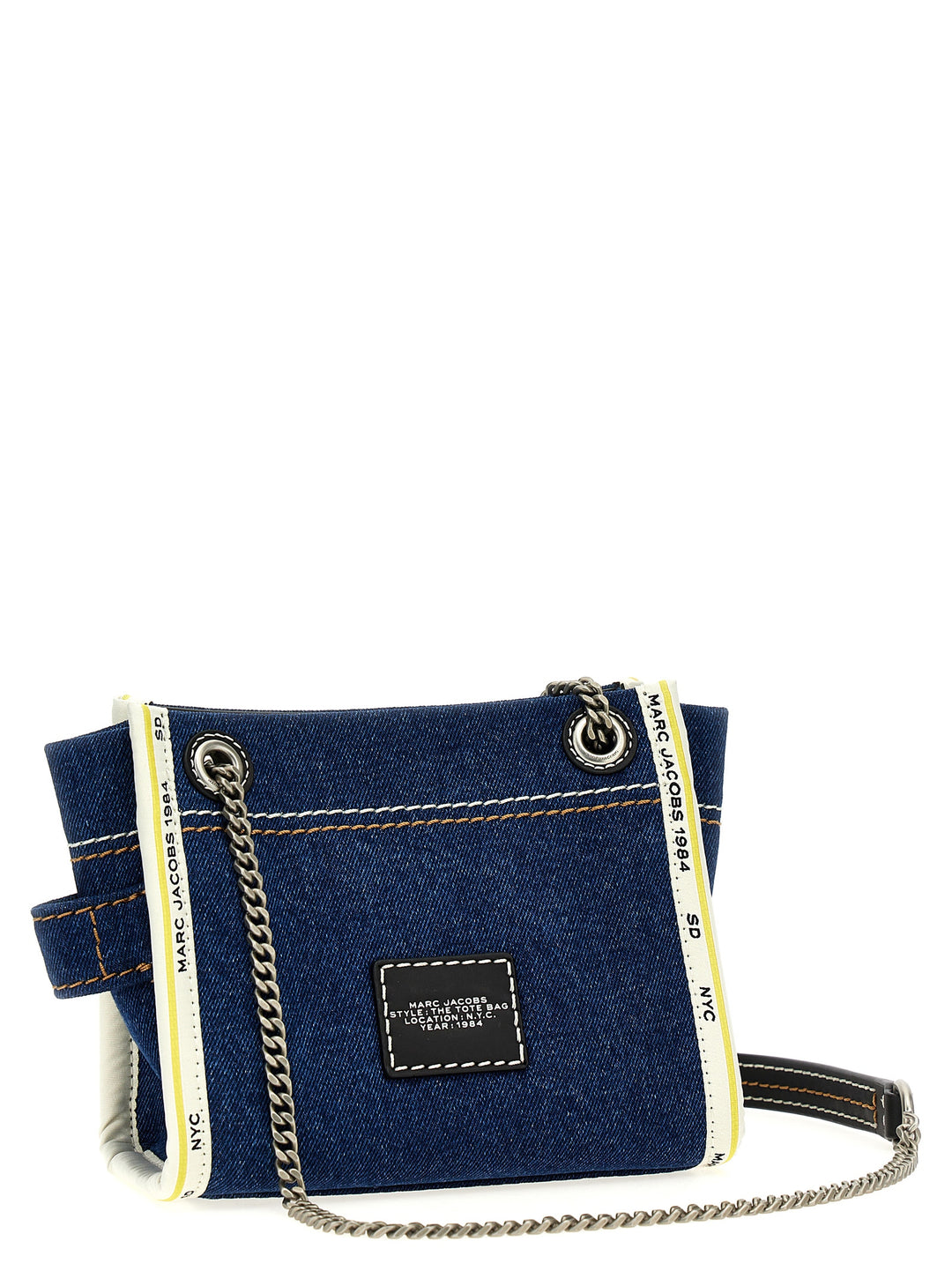 Marc Jacobs The Denim Chain Crossbody Tote Borse a Tracolla - Blu | 61c696ab820497be0db377fb6e938c68177b1f2d