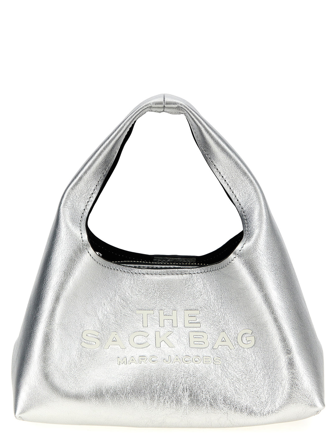 Marc Jacobs The Metallic Leather Mini Sack Bag Borse a Mano - Silver | edd7ad0c3122c5c0a1e7680c4b6c9fa259e652db